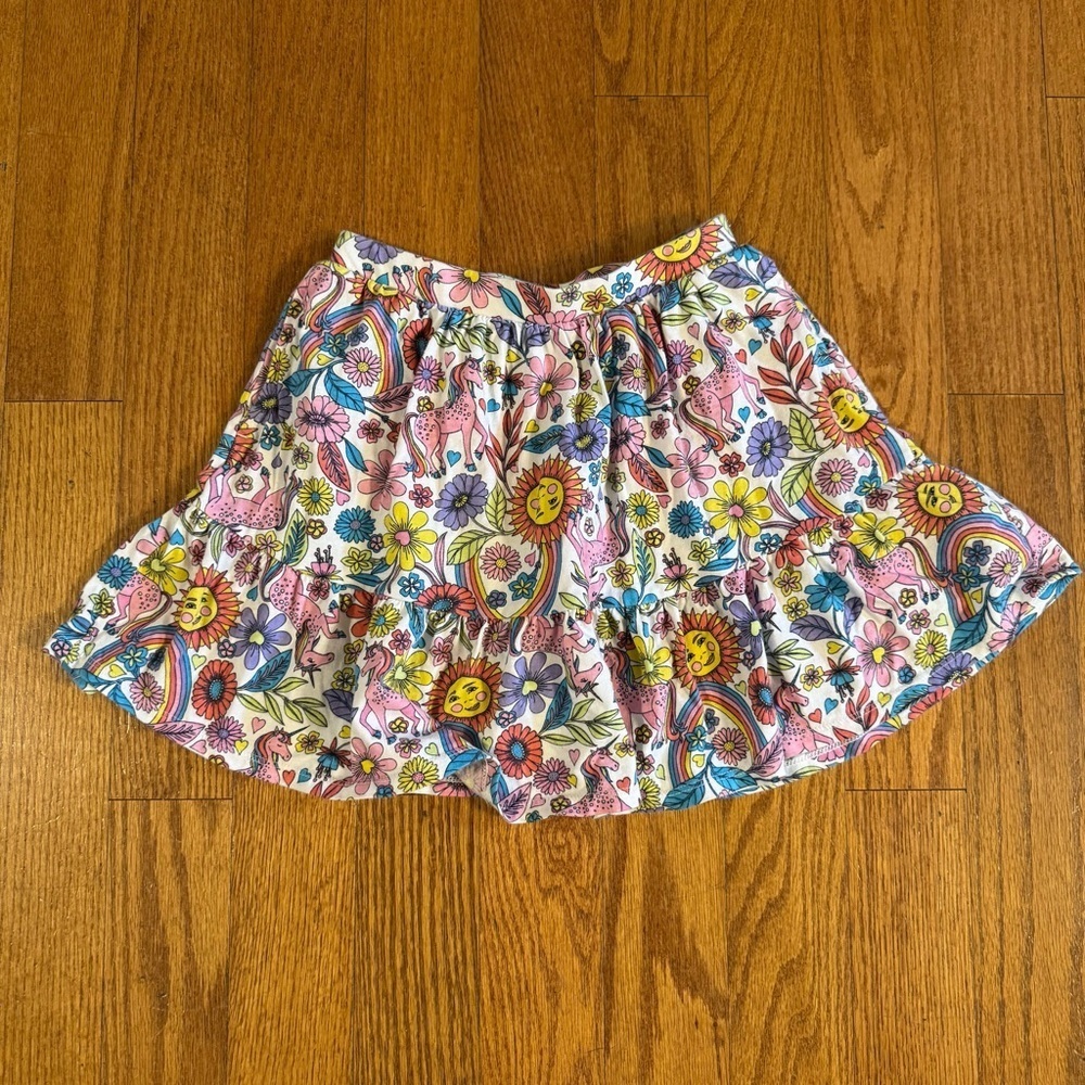 Lands’ End Girl’s Floral Multicolor Skirt Size M